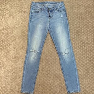 Old Navy rockstar low rise ripped jeans